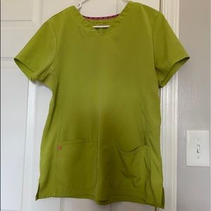 Green scrub top